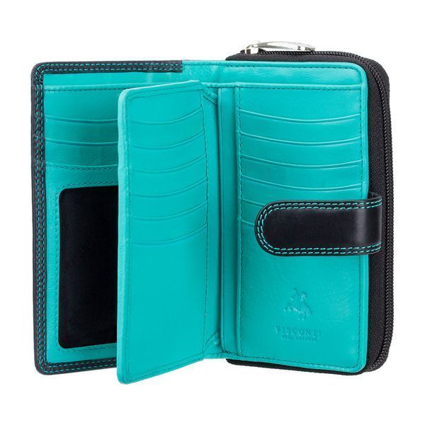 Гаманець жіночий Visconti CD22 Ruby (Black Aqua) 1201 фото