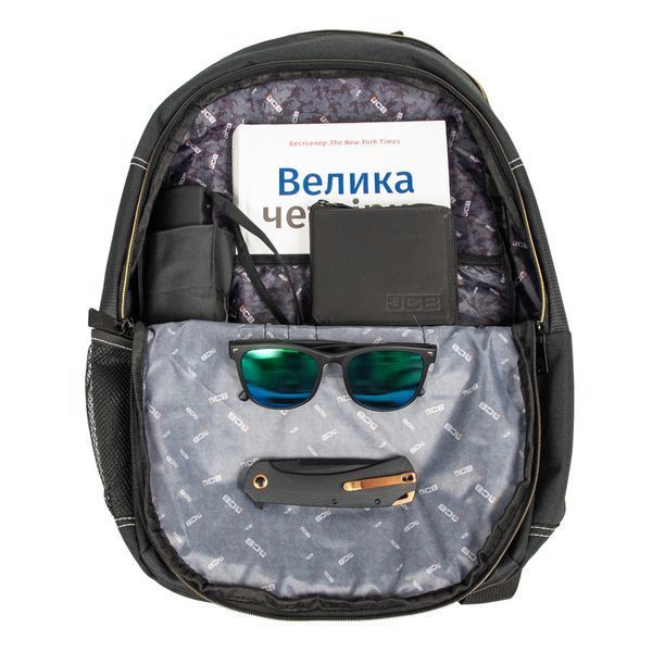 Рюкзак текстильний JCB BP16 (Black/Yellow) 5907 фото