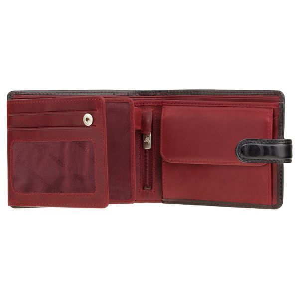 Гаманець чоловічий Visconti TR35 Atlantis c RFID (Black Red) 165 фото