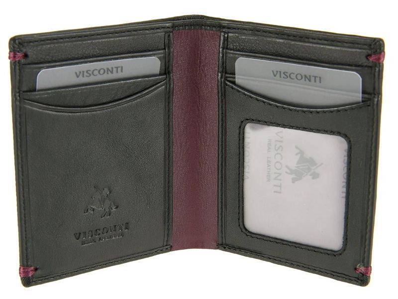 Гаманець чоловічий Visconti AP60 Thun (Black Burgundy) 1068 фото