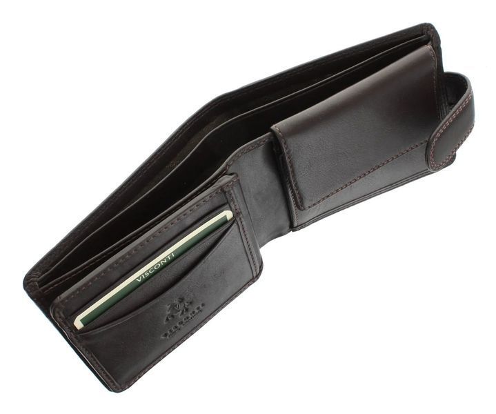 Гаманець чоловічий Visconti HT10 Knightsbridge c RFID (Chocolate) 89 фото