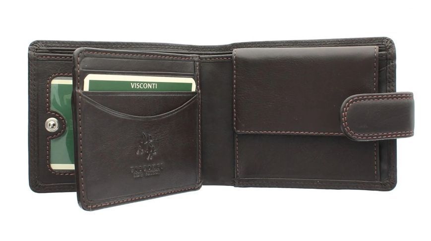 Гаманець чоловічий Visconti HT10 Knightsbridge c RFID (Chocolate) 89 фото