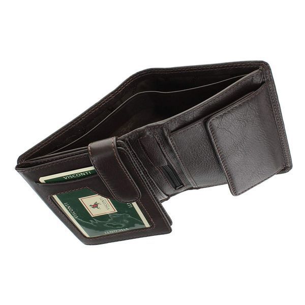 Гаманець чоловічий Visconti HT11 Brixton c RFID (Chocolate) 91 фото