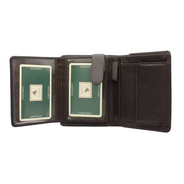 Гаманець чоловічий Visconti HT11 Brixton c RFID (Chocolate) 91 фото