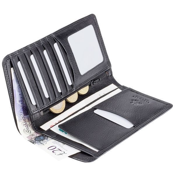 Гаманець чоловічий Visconti HT12 Big Ben c RFID (Black) 96 фото