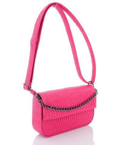 Жіноча сумка &laquo;Мона&raquo; малинова рептілія 2057 фото