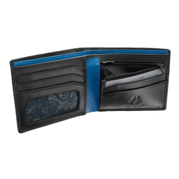 Гаманець чоловічий Visconti PM101 Pablo c RFID (Black Blue) 323 фото