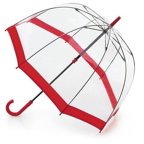 Парасолька-тростина жіноча Fulton Birdcage-1 L041 Red (Червоний) 1347 фото