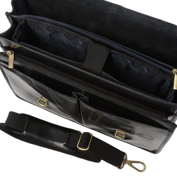 Портфель Ashwood Gareth Briefcase Black (Чорний) 6649 фото