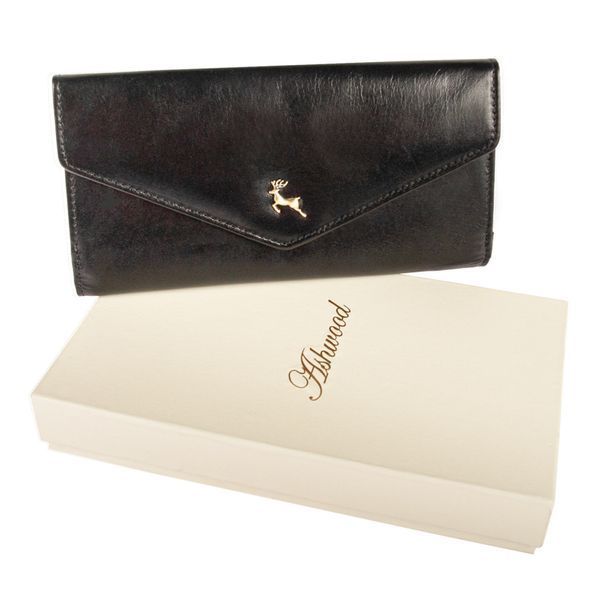 Гаманець жіночий Ashwood V63 BLACK 2754 фото
